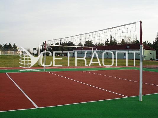 Сетка волейбольная нить 1,6 мм с растяжками 5020-01