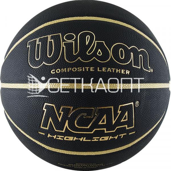 Мяч баскетбольный WILSON NCAA Highlight Gold WTB067519XB07